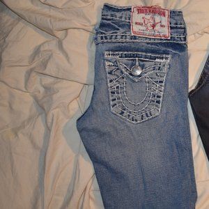 Mens True Religion Billy Super T heavy embroidery thick stitch size waist 29